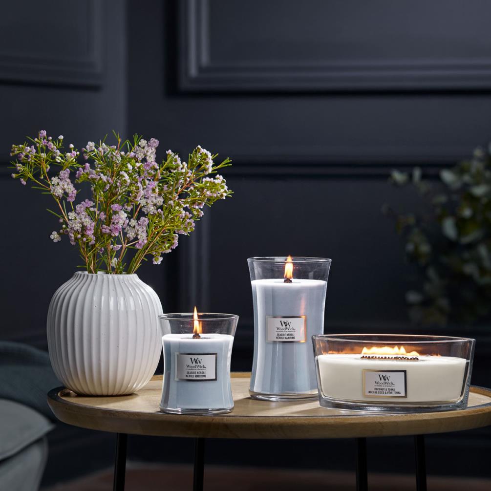 WoodWick Seaside Neroli Large Hourglass Candle Extra Image 3